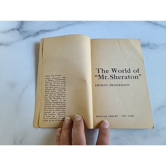 The World Of "Mr. Sheraton" By Ernest Henderson Paperback - Picture 3 of 10